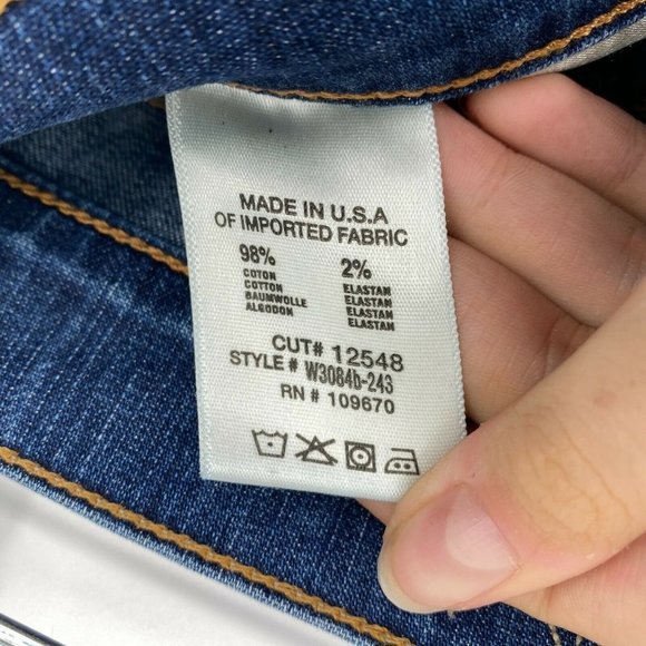 GOLDSIGN Guitar Super Flare Jeans Women's Size 31 Mid Rise Stretch Denim Blue - Picture 6 of 12